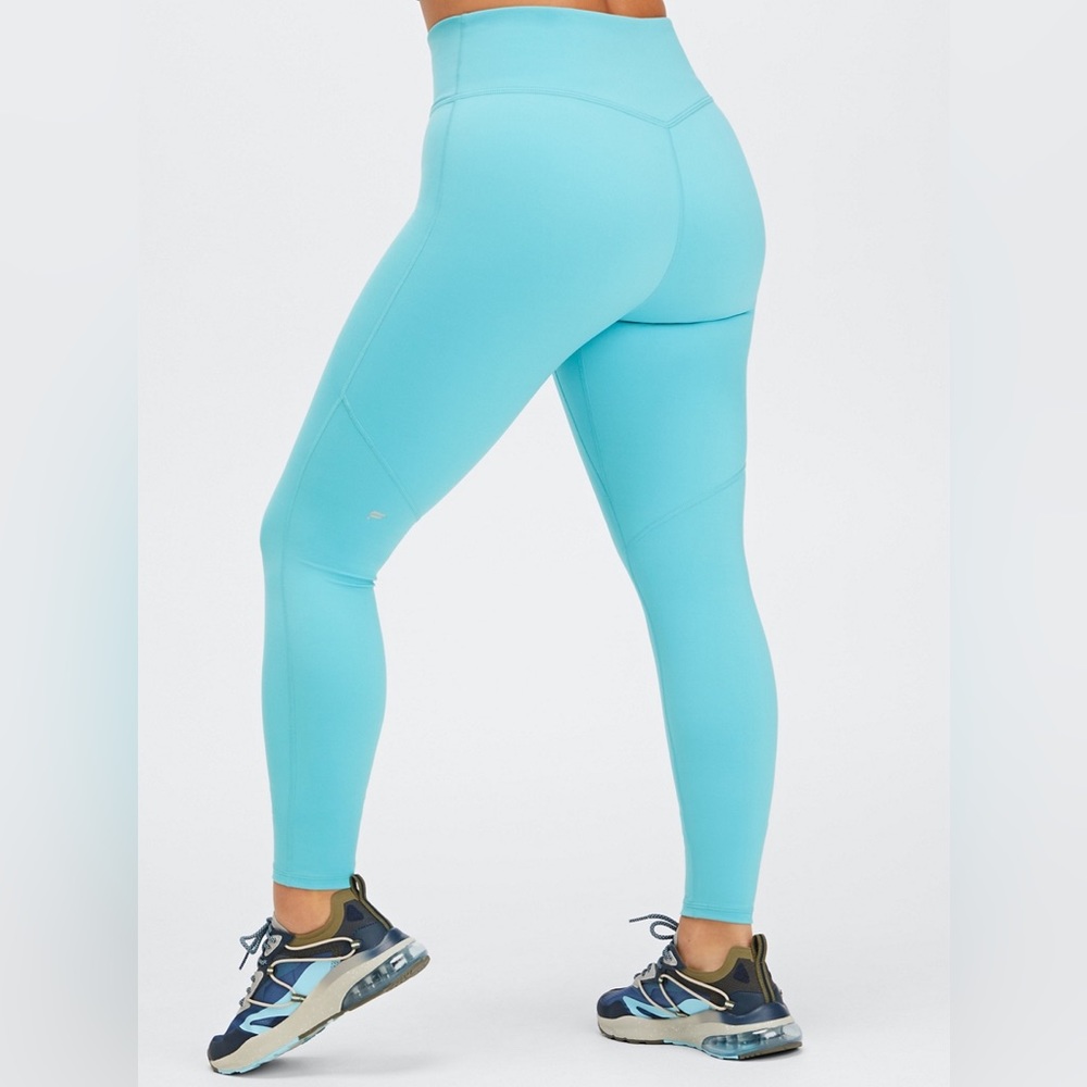 Fabletics Yitty Plus Size Anywhere Motion 365 High Waisted Leggings in Maui Blue